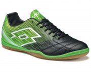 Кроссовки футзал (индоры) мужские Lotto SPIDER 700 XIII ID (S3967) BLACK/MINT FLUO фото